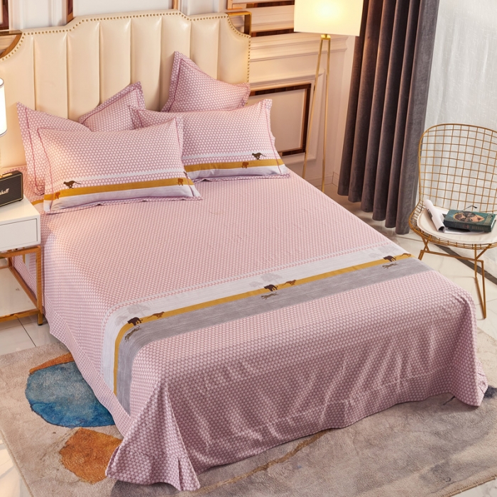 91家纺网 家纺一手货源 找家纺 雲归梦 2020新款全棉加厚磨毛四件套 猎豹