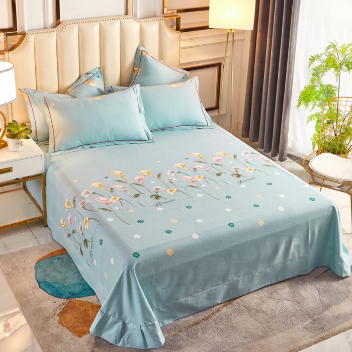 91家纺网 家纺一手货源 找家纺 雲归梦 2020新款全棉加厚磨毛四件套 梦入花香