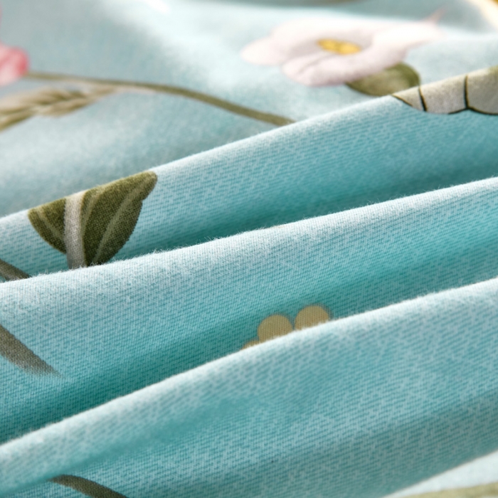 91家纺网 家纺一手货源 找家纺 雲归梦 2020新款全棉加厚磨毛四件套 梦入花香