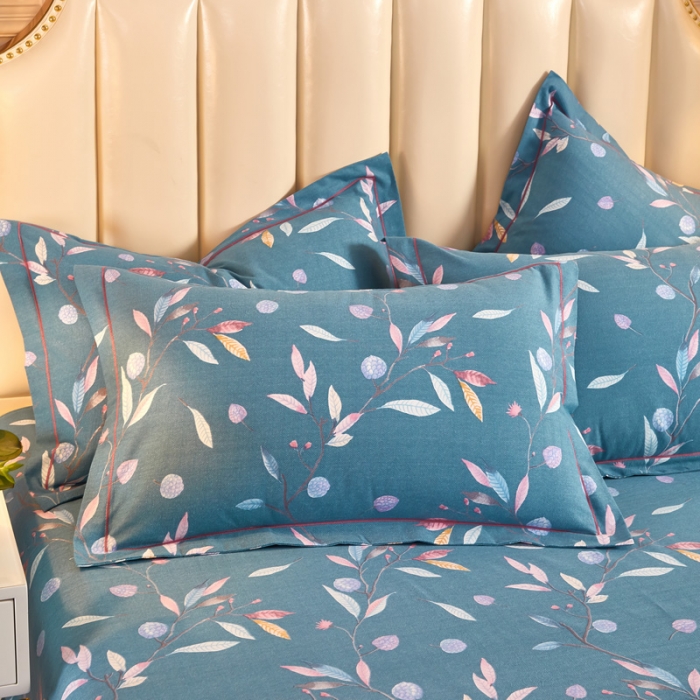 91家纺网 家纺一手货源 找家纺 雲归梦 2020新款全棉加厚磨毛四件套 庭院深深