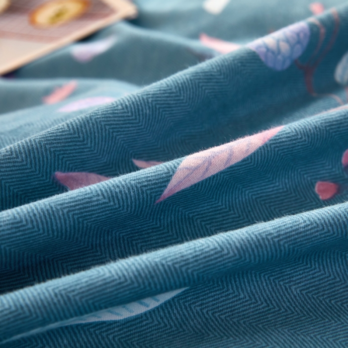 91家纺网 家纺一手货源 找家纺 雲归梦 2020新款全棉加厚磨毛四件套 庭院深深