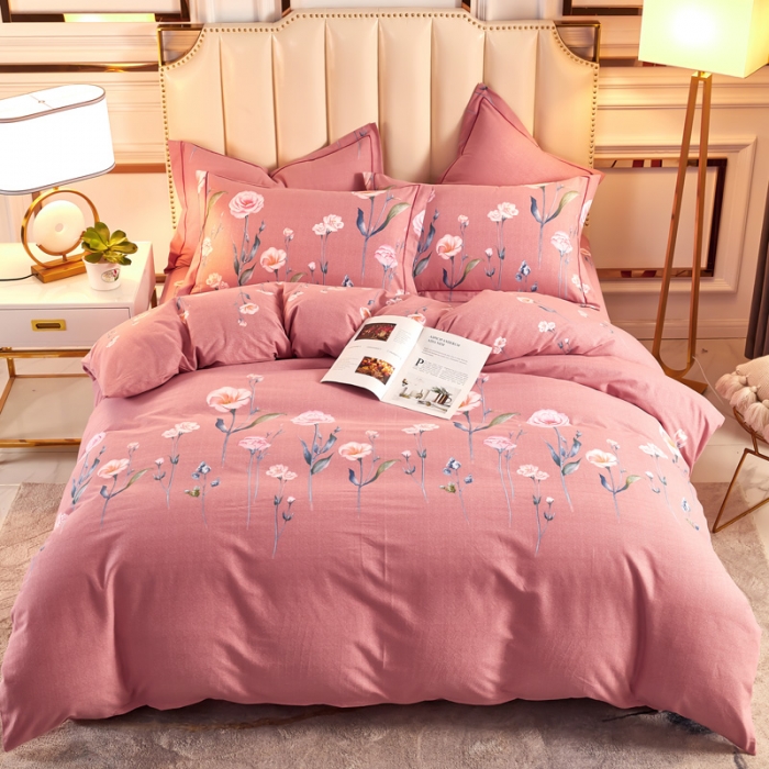 91家纺网 家纺一手货源 找家纺 雲归梦 2020新款全棉加厚磨毛四件套 温雅花都