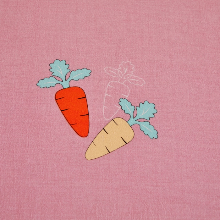 91家纺网 家纺一手货源 找家纺 雲归梦 2020新款全棉加厚磨毛四件套 小萝卜-粉