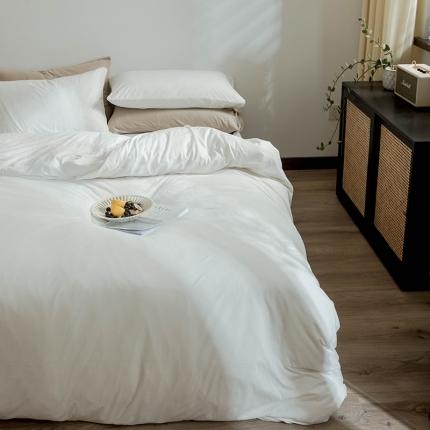 华超针织 2021新款针织纯色单床单2 白色