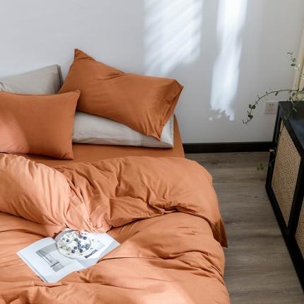 91家纺网 家纺一手货源 找家纺 华超针织 2021新款针织纯色单床单2 南瓜