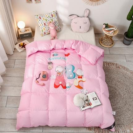 91家纺网 家纺一手货源 找家纺 （总）绒研羽绒2025全棉卡通印花儿童鹅绒羽绒冬被