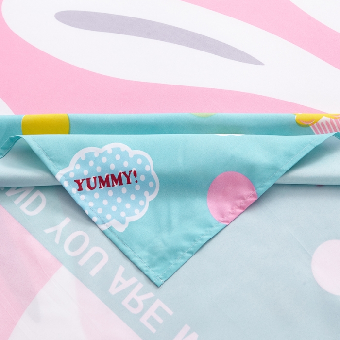 91家纺网 家纺一手货源 找家纺 宇淳国际2023新品 芦荟棉四件套系列单品床单 粉红兔