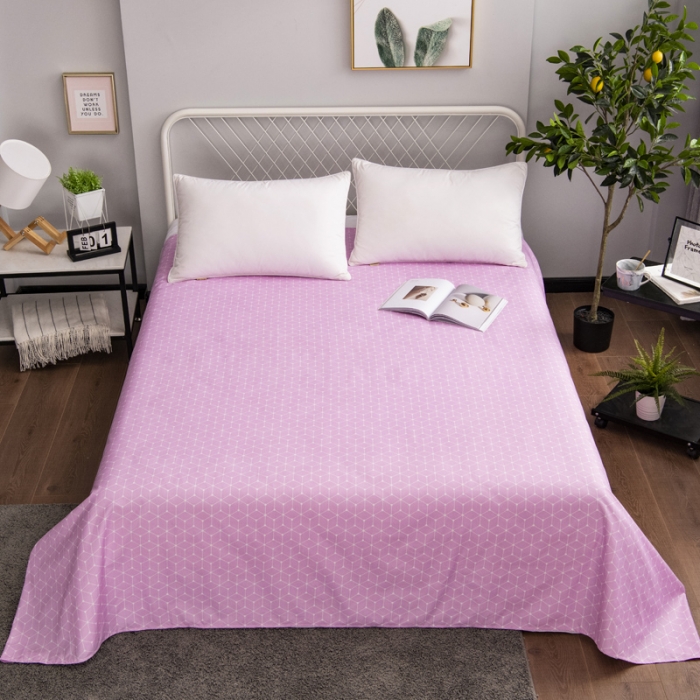 91家纺网 家纺一手货源 找家纺 宇淳国际2023新品 芦荟棉四件套系列单品床单 格调