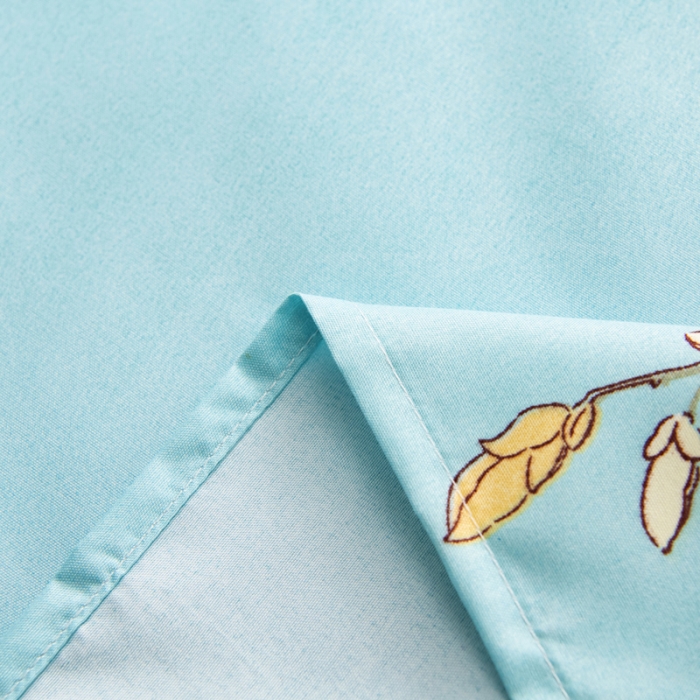 91家纺网 家纺一手货源 找家纺 宇淳国际2023新品 芦荟棉四件套系列单品床单 梅花朵朵