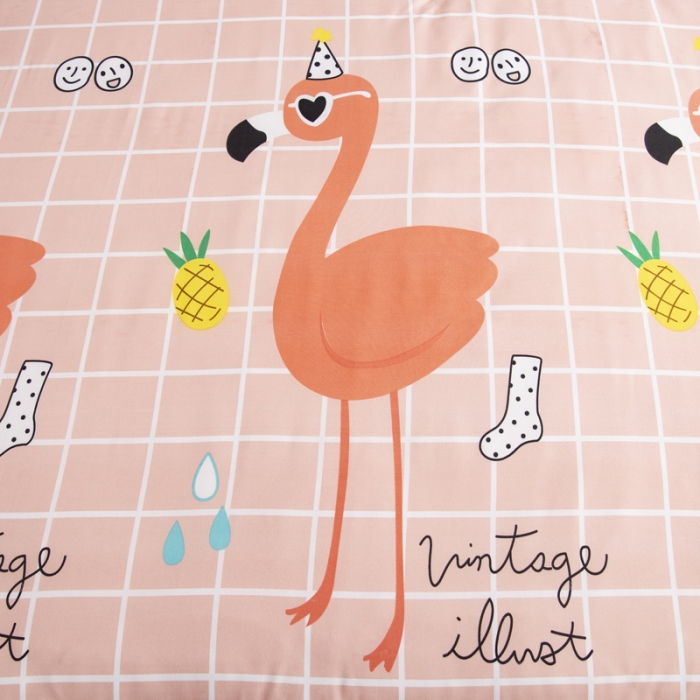 91家纺网 家纺一手货源 找家纺 宇淳国际2023新品 芦荟棉四件套系列单品床单 美好时光