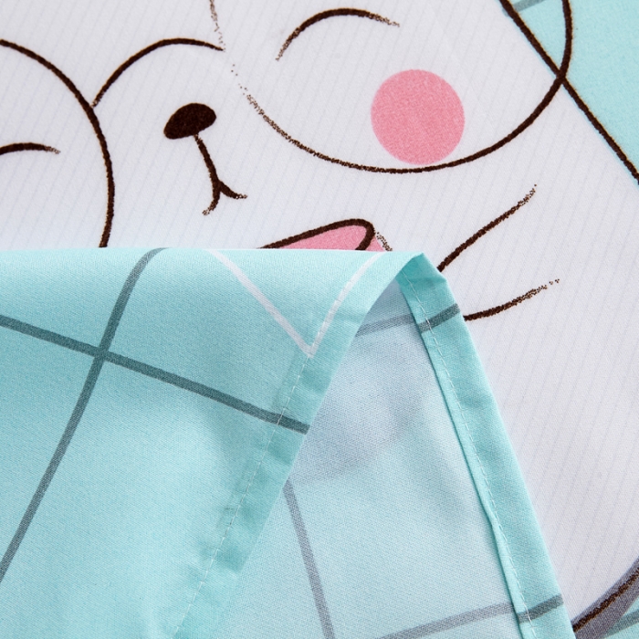 91家纺网 家纺一手货源 找家纺 宇淳国际2023新品 芦荟棉四件套系列单品床单 皮卡丘