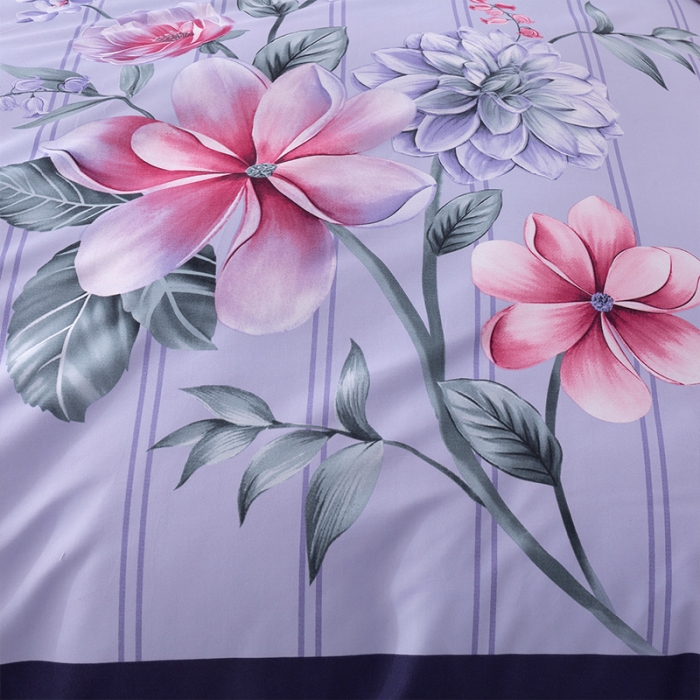 91家纺网 家纺一手货源 找家纺 宇淳2023秋冬新款超柔加厚大版花磨毛四件套1.8m花陌拾年