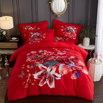 91家纺网 家纺一手货源 找家纺 （总）威克凯丽 2023新款全棉活性生态磨毛四件套