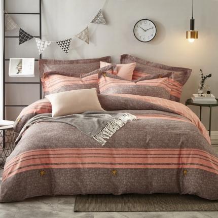 91家纺网 家纺一手货源 找家纺 （总）威克凯丽 2023新款全棉活性生态磨毛四件套