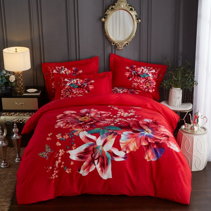 91家纺网 家纺一手货源 找家纺 （总）威克凯丽 2023新款全棉活性生态磨毛四件套