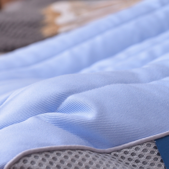 91家纺网 家纺一手货源 找家纺 星芯合家纺 2024新款冰丝枕48*74 蓝