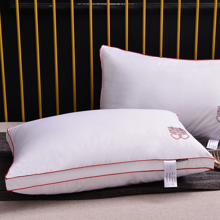 91家纺网 家纺一手货源 找家纺 星芯合家纺 2024新款80S柔赛丝双喜婚庆枕48*74