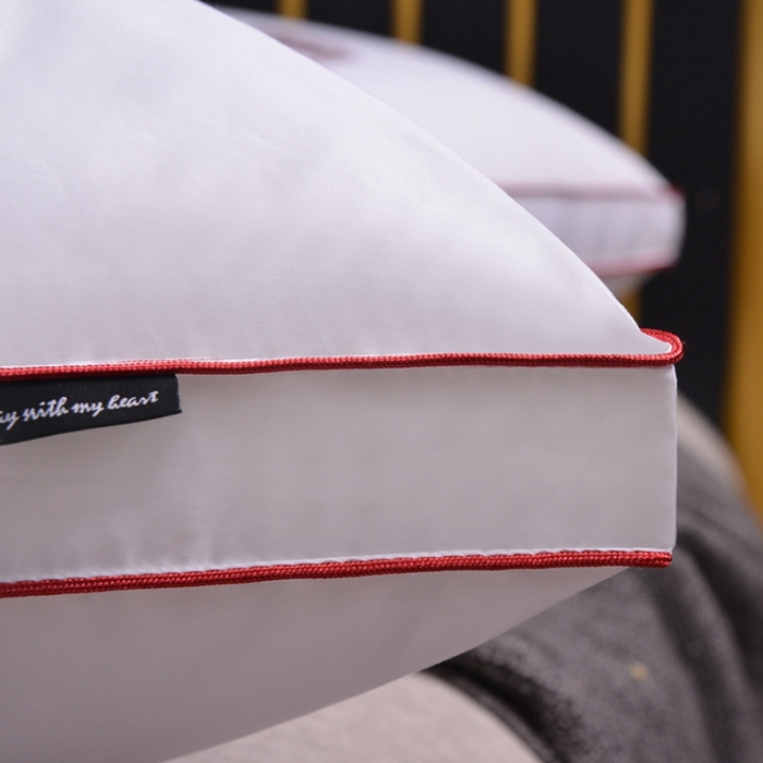 91家纺网 家纺一手货源 找家纺 星芯合家纺 2024新款80S柔赛丝双喜婚庆枕48*74