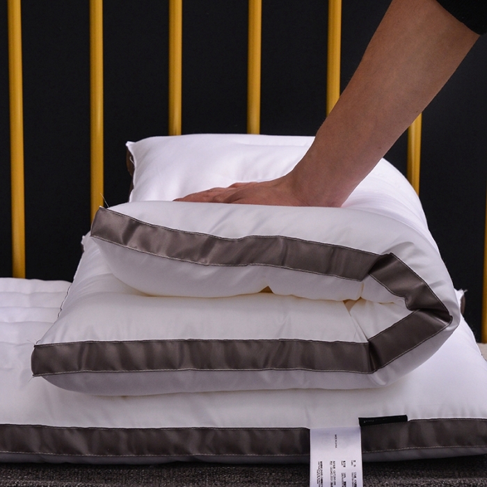 91家纺网 家纺一手货源 找家纺 星芯合家纺 2024新款80柔赛丝超薄枕48*74