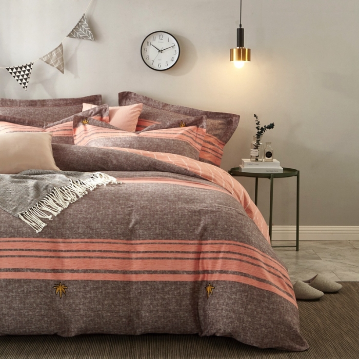 91家纺网 家纺一手货源 找家纺 威克凯丽 2023新款全棉活性生态磨毛四件套 曼城时光