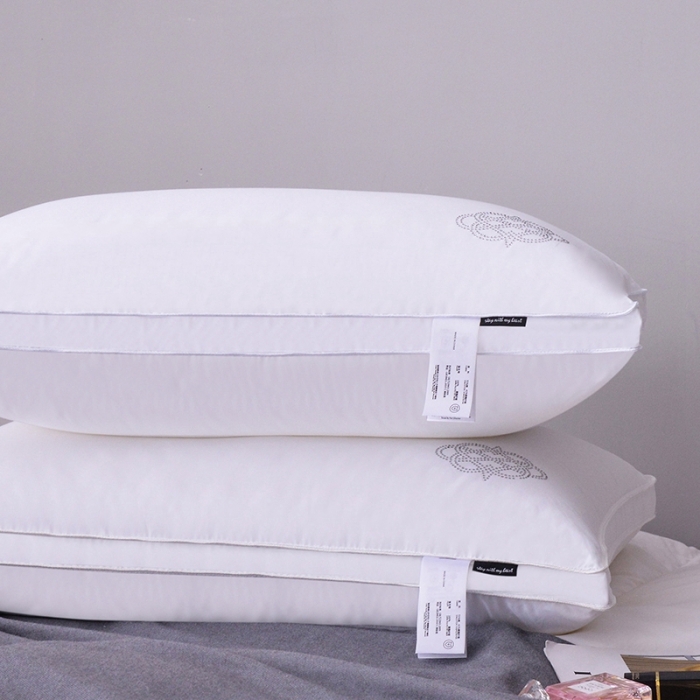 91家纺网 家纺一手货源 找家纺 星芯合家纺 2024新款80S柔赛丝皇冠枕48*74