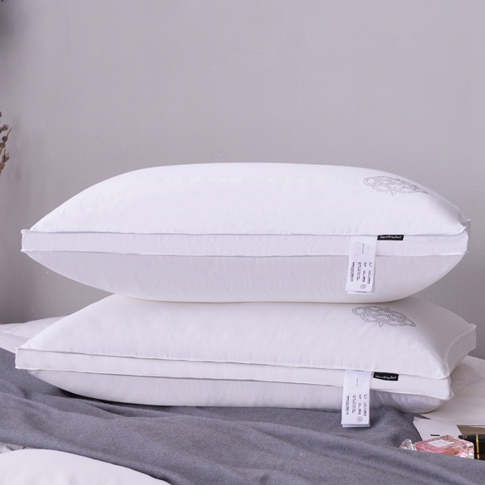 91家纺网 家纺一手货源 找家纺 星芯合家纺 2024新款80S柔赛丝皇冠枕48*74