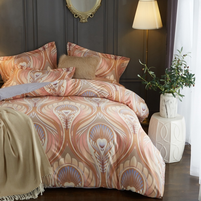 91家纺网 家纺一手货源 找家纺 威克凯丽 2023新款全棉活性生态磨毛四件套 赛洛