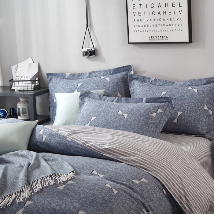 91家纺网 家纺一手货源 找家纺 威克凯丽 2023新款全棉活性生态磨毛四件套 优尔丝