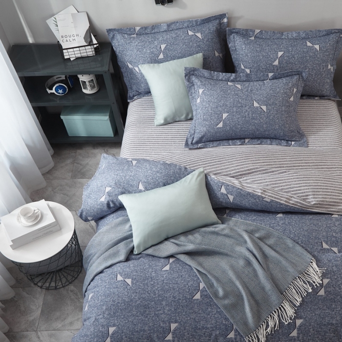 91家纺网 家纺一手货源 找家纺 威克凯丽 2023新款全棉活性生态磨毛四件套 优尔丝