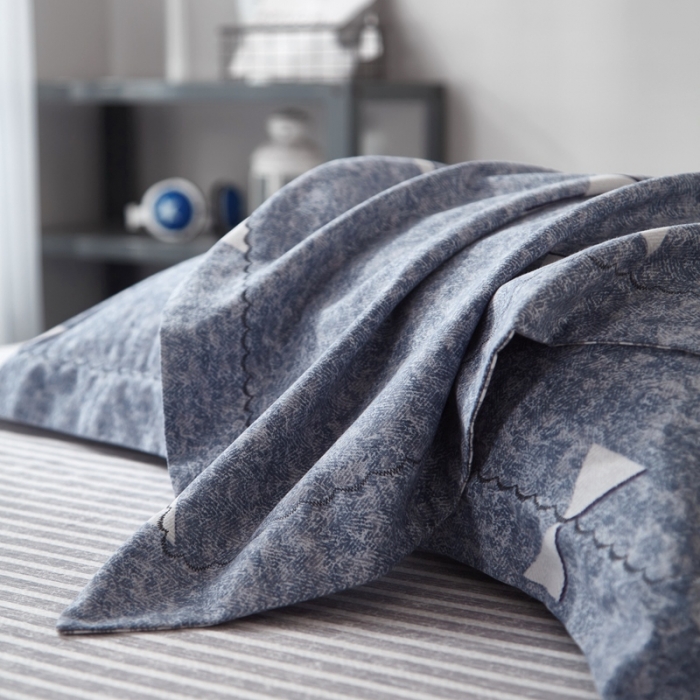 91家纺网 家纺一手货源 找家纺 威克凯丽 2023新款全棉活性生态磨毛四件套 优尔丝