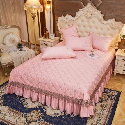 91家纺网 家纺一手货源 找家纺 （总）菊上 2021新款60支长绒棉山茶花系列加棉床盖