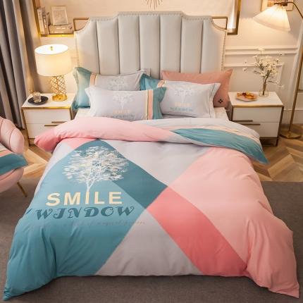 91家纺网 家纺一手货源 找家纺 （总）雲归梦 2020新款全棉生态磨毛大版四件套