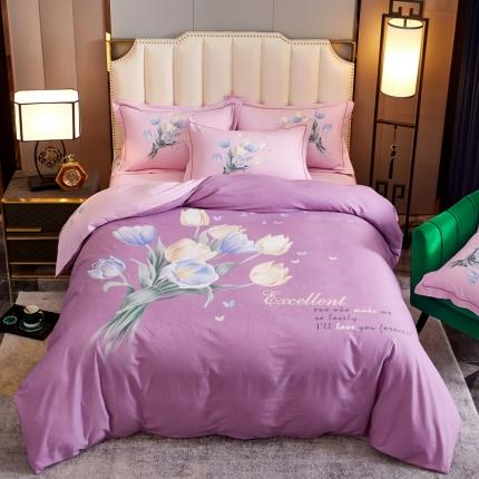 91家纺网 家纺一手货源 找家纺 （总）雲归梦 2020新款全棉生态磨毛大版四件套