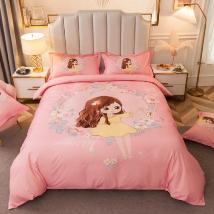 91家纺网 家纺一手货源 找家纺 （总）雲归梦 2020新款全棉生态磨毛大版四件套