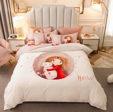 91家纺网 家纺一手货源 找家纺 （总）雲归梦 2020新款全棉生态磨毛大版四件套