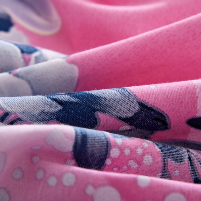 91家纺网 家纺一手货源 找家纺 雲归梦 2020新款全棉生态磨毛大版四件套 云夕-粉