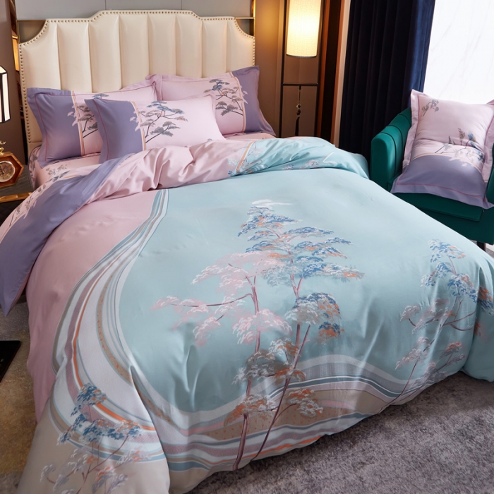 91家纺网 家纺一手货源 找家纺 雲归梦 2020新款全棉生态磨毛大版四件套 雅欣