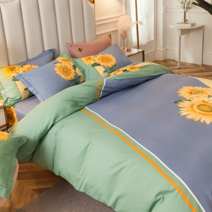 91家纺网 家纺一手货源 找家纺 雲归梦 2020新款全棉生态磨毛大版四件套 冬季恋歌