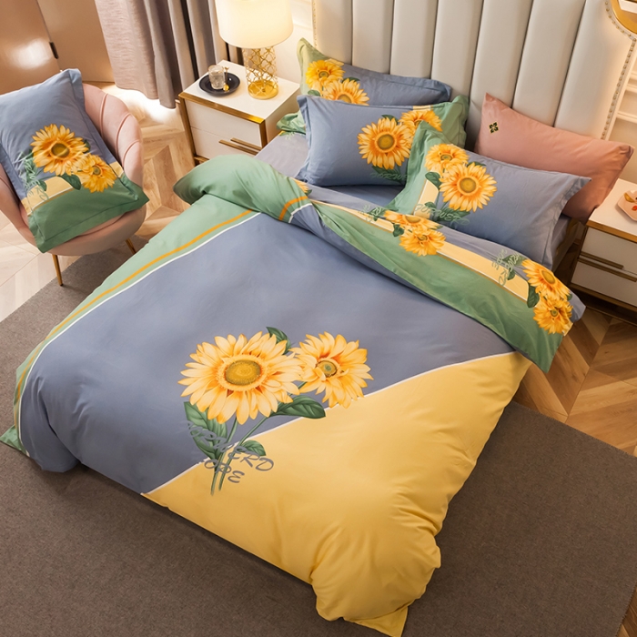 91家纺网 家纺一手货源 找家纺 雲归梦 2020新款全棉生态磨毛大版四件套 冬季恋歌