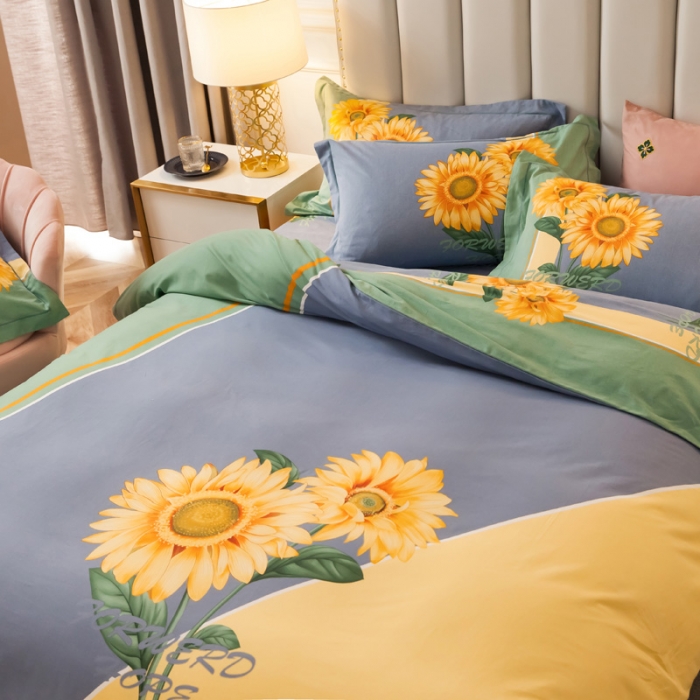 91家纺网 家纺一手货源 找家纺 雲归梦 2020新款全棉生态磨毛大版四件套 冬季恋歌