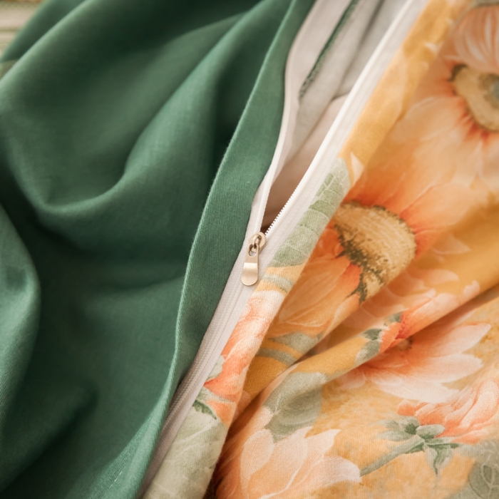 91家纺网 家纺一手货源 找家纺 雲归梦 2020新款全棉生态磨毛大版四件套 伊甸园