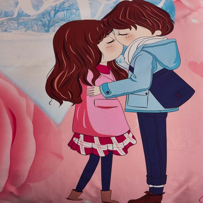 91家纺网 家纺一手货源 找家纺 雲归梦 2020新款全棉生态磨毛大版四件套 二人世界