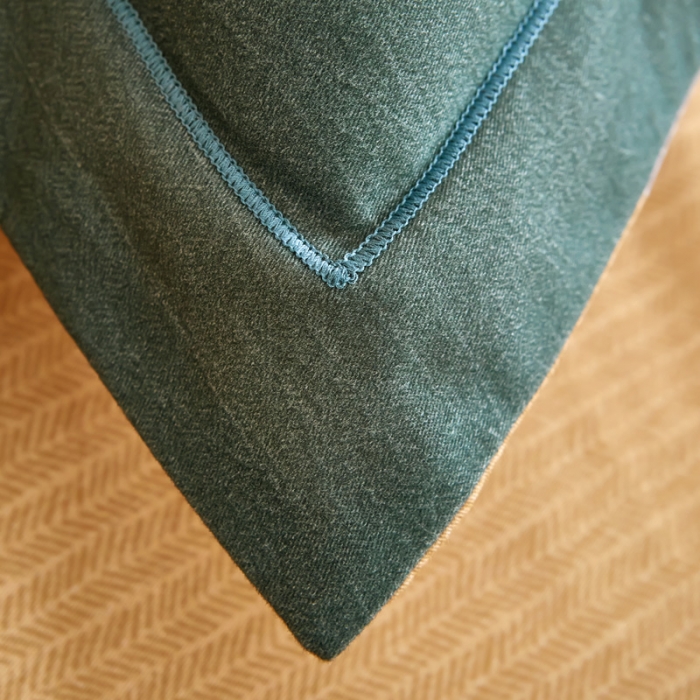 91家纺网 家纺一手货源 找家纺 雲归梦 2020新款全棉生态磨毛大版四件套 凡绅-绿