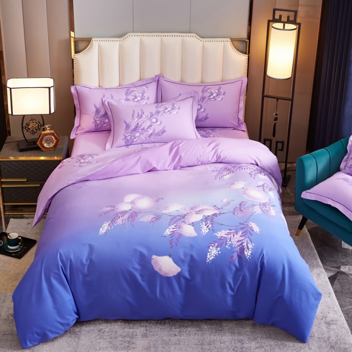 91家纺网 家纺一手货源 找家纺 雲归梦 2020新款全棉生态磨毛大版四件套 芳瑶