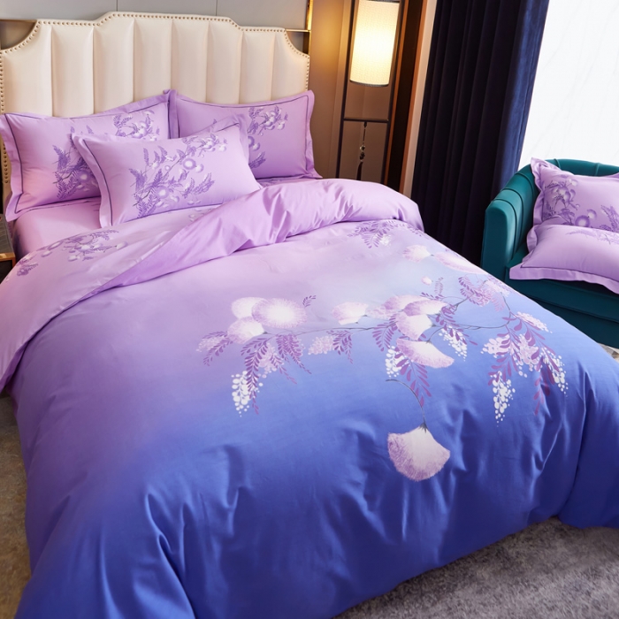 91家纺网 家纺一手货源 找家纺 雲归梦 2020新款全棉生态磨毛大版四件套 芳瑶