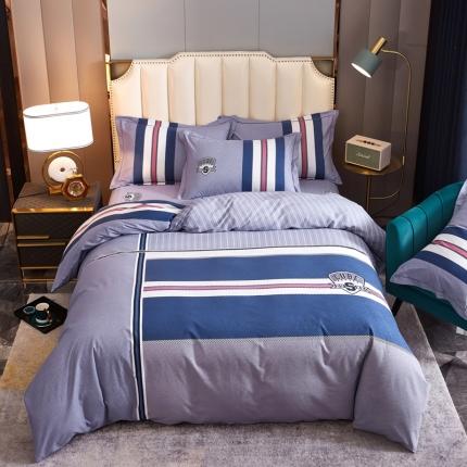 91家纺网 家纺一手货源 找家纺 雲归梦 2020新款全棉生态磨毛大版四件套 菲乐