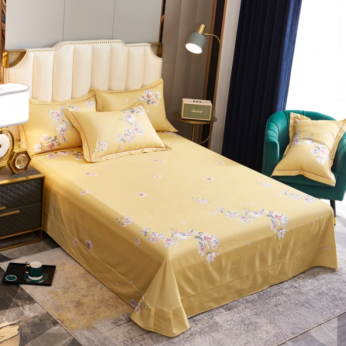 91家纺网 家纺一手货源 找家纺 雲归梦 2020新款全棉生态磨毛大版四件套 意蕴东方-绿