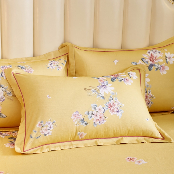 91家纺网 家纺一手货源 找家纺 雲归梦 2020新款全棉生态磨毛大版四件套 意蕴东方-绿