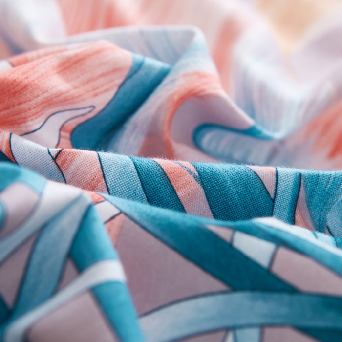 91家纺网 家纺一手货源 找家纺 雲归梦 2020新款全棉生态磨毛大版四件套 风的季节