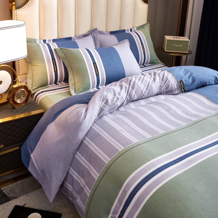 91家纺网 家纺一手货源 找家纺 雲归梦 2020新款全棉生态磨毛大版四件套 光年之外-绿